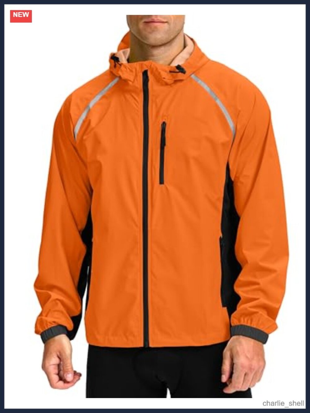 Waterproof Cycling Rain Jacket Windbreaker Packable Hooded Lightweight